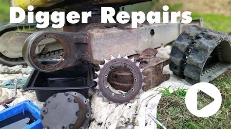 repair the worn out holes in mini excavator|repair tracks for mini excavators.